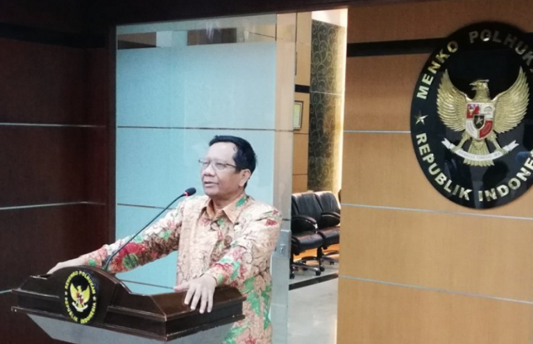 Gambar Menteri Koordinator Bidang Politik, Hukum, dan Keamanan Mahfud MD