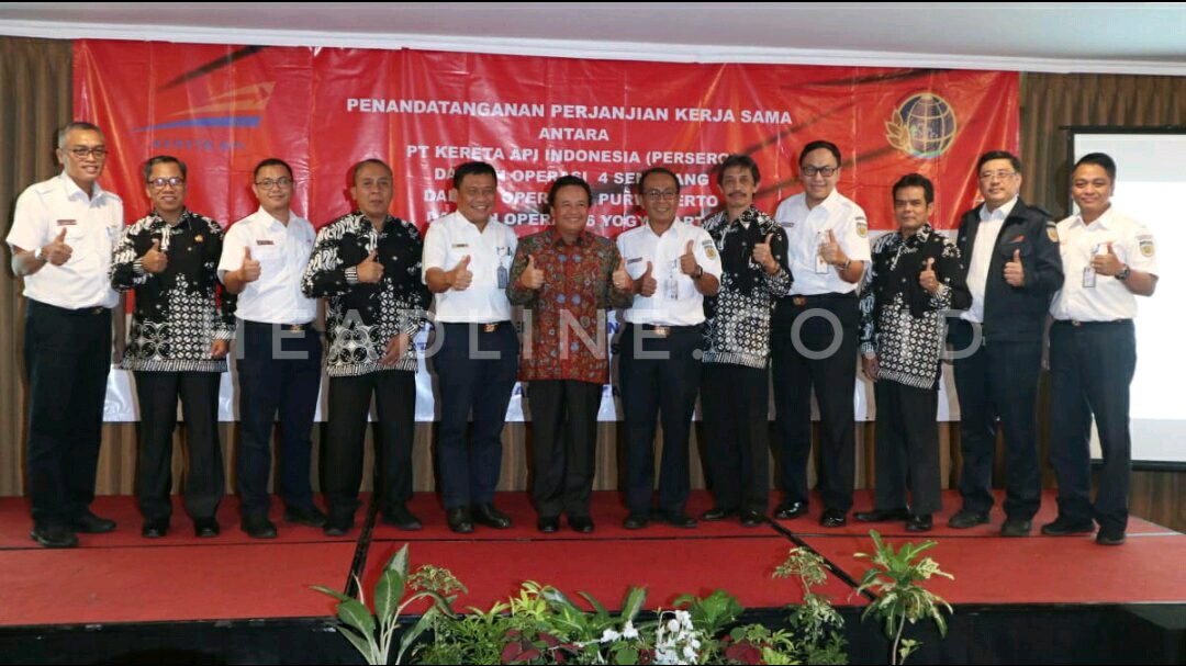 Sinergitas PT KAI dan Kanwil BPN Jateng.