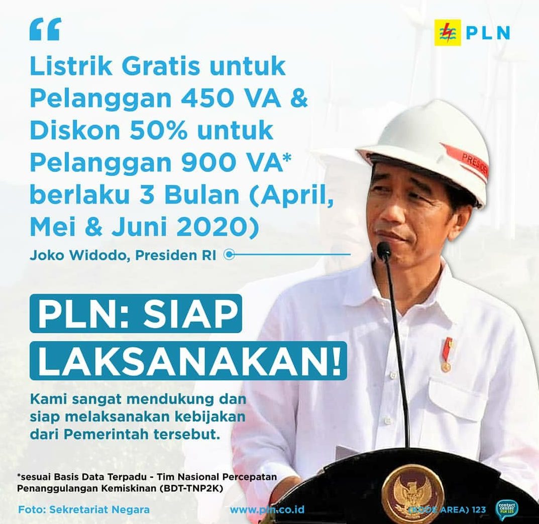PLN siap mendukung program pemerintah.