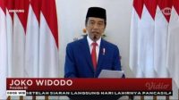 Jokowi pimpin gelaran peringatan Hari Lahir Pancasila secara online.