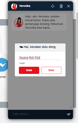 Asisten Virtual Telkomsel si Veronika