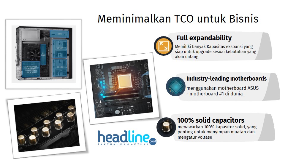 Asus ExpertCenter D3 Tower D300TA meminimalkan Total Biaya Kepemilikan
