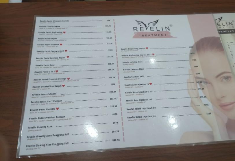 info price list Revelin Aesthetic Yogyakarta