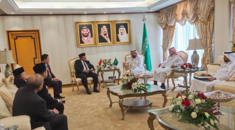 Pertemuan Menag dengan Menteri Haji dan Umrah Saudi di Jeddah