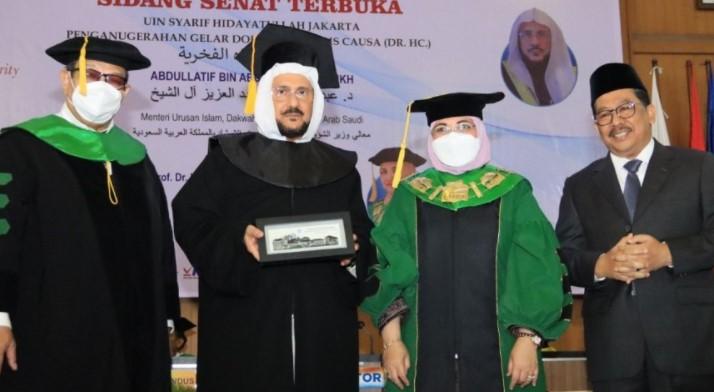 Wamenag hadiri Sidang Senat Terbuka Penganugerahan Doktor Kehormatan untuk Syaikh Abdullatif di UIN Syarif Hidayatullah