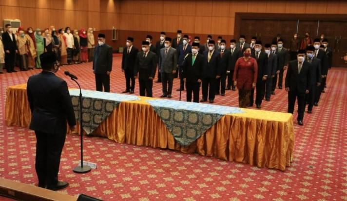 Menteri Agama Yaqut Cholil Qoumas melantik 29 Pejabat Eselon I dan II Kemenag