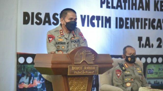 Kapolda Lampung Irjen Pol Akhmad Wiyagus membuka kegiatan pelatihan sosialisasi dan simulasi DVI