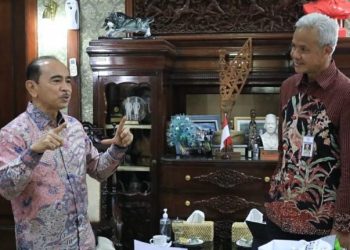 Duta Besar Indonesia untuk Perancis, Mohamad Oemar menemui Gubernur Jawa Tengah, Ganjar Pranowo
