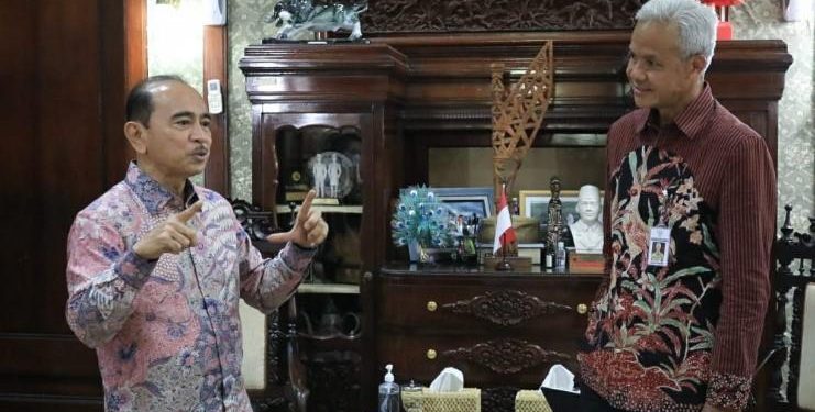 Duta Besar Indonesia untuk Perancis, Mohamad Oemar menemui Gubernur Jawa Tengah, Ganjar Pranowo