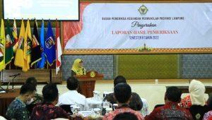 Gubernur Lampung Sampaikan Apresiasi kepada BPK Provinsi Lampung Usai Penyerahan Laporan Hasil Pemeriksaan