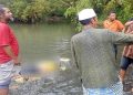 penemuan mayat di kali Bedok,Dusun Kentolan kidul, Guwosari