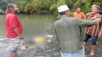 penemuan mayat di kali Bedok,Dusun Kentolan kidul, Guwosari