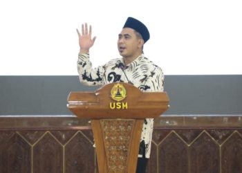 Wakil Gubernur Jawa Tengah, Taj Yasin Maimoen menghadiri acara Gerakan Santri Menulis di Universitas Semarang