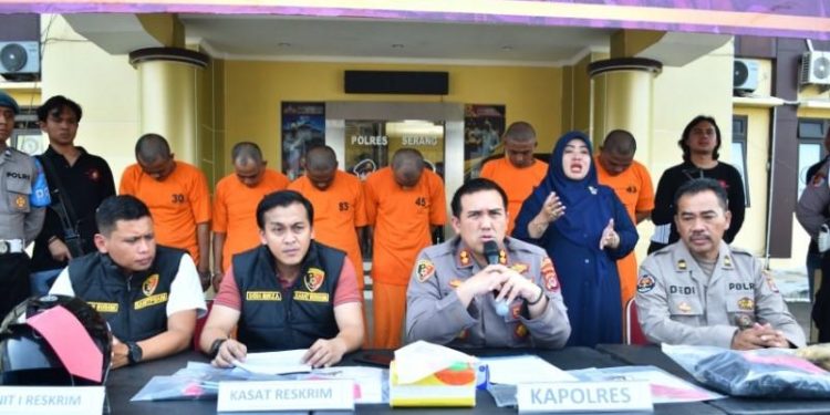 Keterangan Kapolres Serang AKBP Yudha Satria dan jajarannya