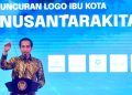 Presiden Joko Widodo secara resmi meluncurkan logo Ibu Kota Nusantara di Istana Negara Jakarta