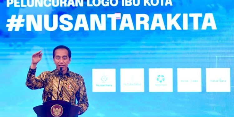 Presiden Joko Widodo secara resmi meluncurkan logo Ibu Kota Nusantara di Istana Negara Jakarta