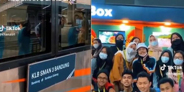 Viral SMA 3 Bandung sewa Kereta Luar Biasa saat study tour