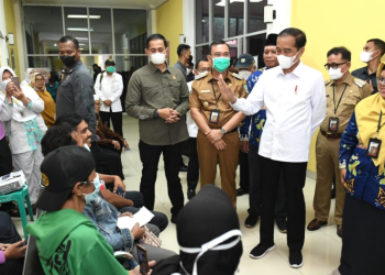 Presiden Joko Widodo mengunjungi Rumah Sakit Umum Daerah (RSUD) Kepahiang