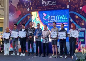 Suasana penutupan Festival UMKM Sembada di Jogja City Mall pada Minggu