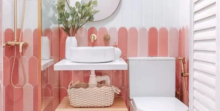 Desain kamar mandi minimalis 2X2 Sederhana Bagus