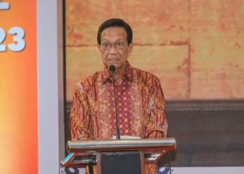 Gubernur Daerah Istimewa Yogyakarta Sri Sultan Hamengku Buwono X dalam Peer Learning Meeting Nasional 2023 di Yogyakarta