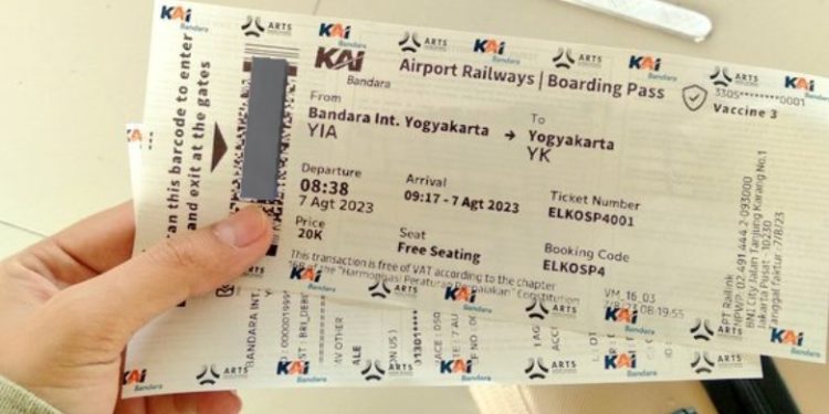 Jam Perjalanan Kereta Bandara YIA - Stasiun Tugu Waktu Terdekat