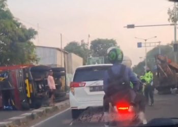Kecelakaan Truk di Ring Road Barat