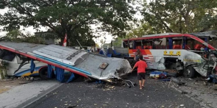 Kronologi Kecelakaan Maut Bus Eka dan Sugeng Rahayu