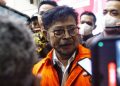 Eks Mentan Syahrul Yasin Limpo Berompi Oranye dan Diborgol
