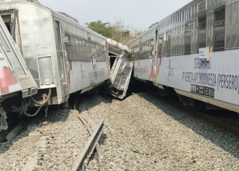 Kecelakaan 2 Kereta Api di Sentolo Kulon Progo