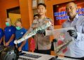 Konferensi pers di Polres Bantul Kasus 3 Pria Aniaya Lansia Hingga Tewas