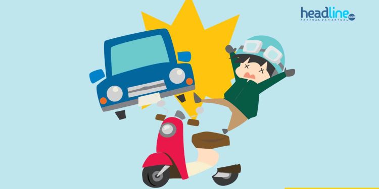 Ilustrasi Gambar Kecelakaan Lalu Lintas di Gunungkidul