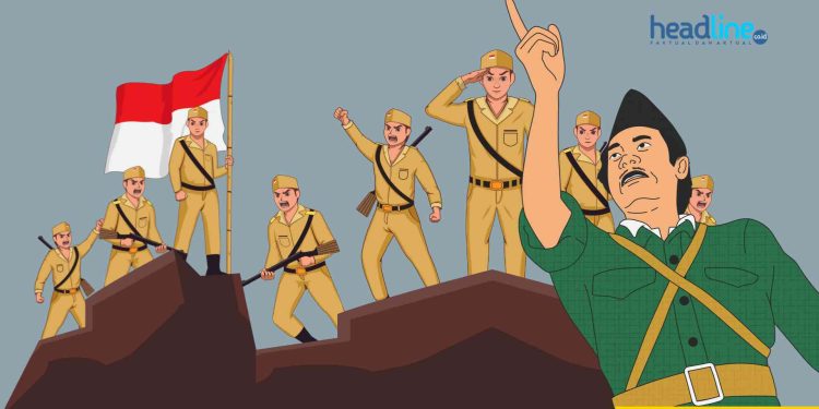 Ilustrasi Gambar hari pahlawan