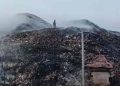 Kebakaran Tempat Pembuangan Akhir Jalupang Karawang