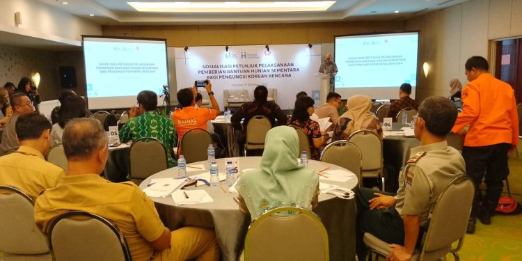 Kegiatan Sosialisasi Petunjuk Pelaksanaan Pemberian Bantuan Hunian Sementara Bagi Pengungsi Korban Bencana di Jakarta