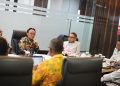 Kepala BPJPH M. Aqil Irham sedang memaparkan pemanfaatan AI dalam registrasi sertifikasi halal saat FGD bersama Wantannas