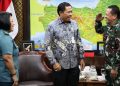 Komandan Pangkalan TNI Angkatan Laut bertemu Penjabat Gubernur Jawa Tengah di Kantor Gubernur Jawa Tengah