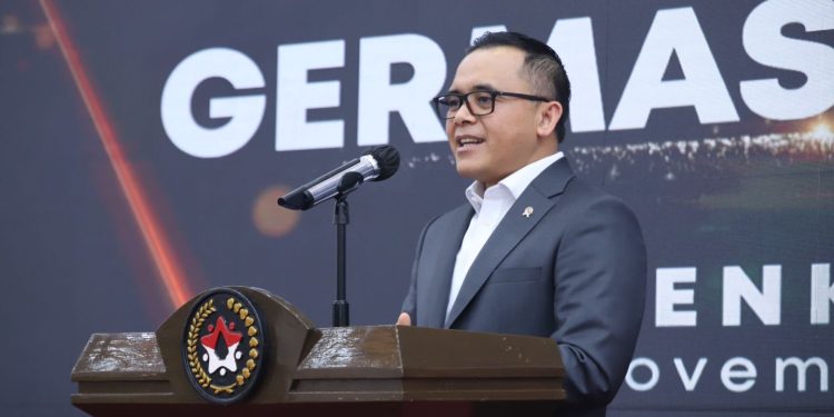 Menteri Pendayagunaan Aparatur Negara dan Reformasi Birokrasi (PANRB) Abdullah Azwar Anas dalam acara GERMAS Award 2023