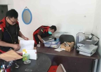 Penggeledahan di Kantor Jogja Eco Wisata Candibinangun, Pakem, Sleman