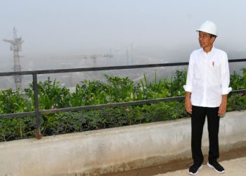 Presiden Joko Widodo Melakukan Inspeksi Proyek Pembangunan Ibukota Nusantara