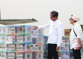 Presiden Jokowi lepas pengiriman bantuan untuk Palestina