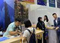 Taipei International Tourism Fair 2023 yang memadati Paviliun Wonderful Indonesia di Taipei Nangang Exhibition Center