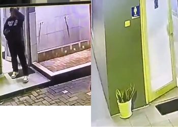Video Tangkapan Layar Terdyka Pelaku merekam Seorang wanita di Toilet