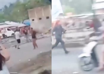 Viral bentrokan massa pro Israel dan pro Palestina terjadi di Kota Bitung