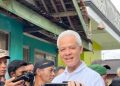 Capres RI Ganjar Pranowo usai menyapa warga di Wonosobo, Jawa Tengah