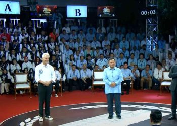 Debat pertama Capres dan Cawapres