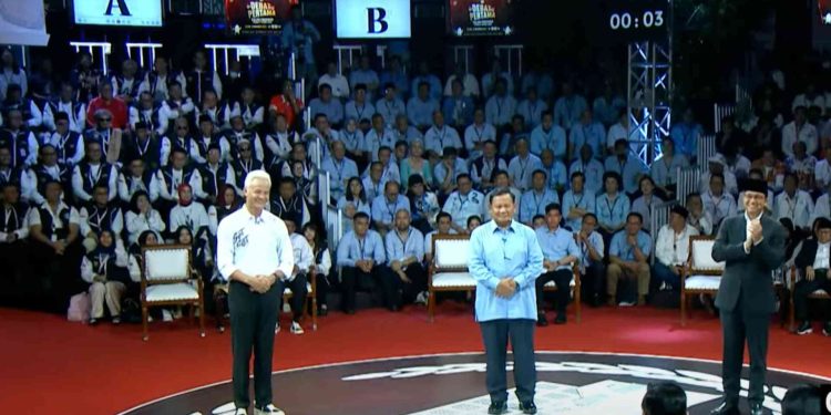 Debat pertama Capres dan Cawapres