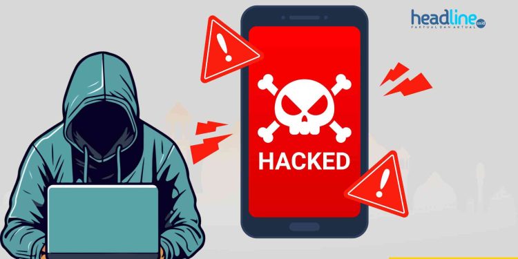 Ilustrasi Peretasan Ponsel