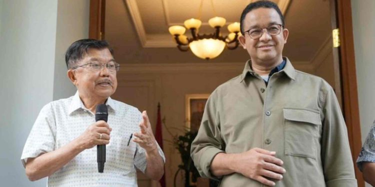 Jusuf Kalla bertemu Anies di kediamannya, Jalan Brawijaya, Jaksel, Sabtu (7/10/2023)