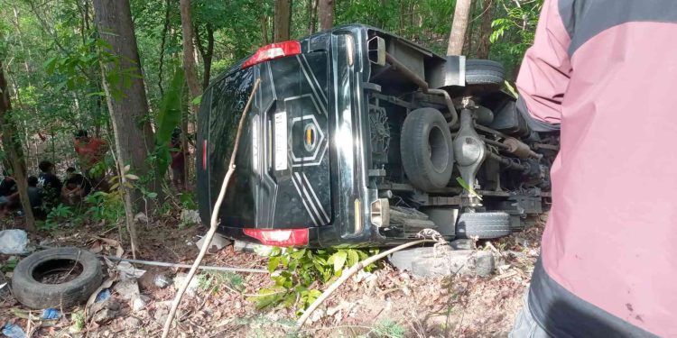 Kecelakaan Maut Minibus di jalur Cino Mati Bantul